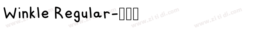Winkle Regular字体转换